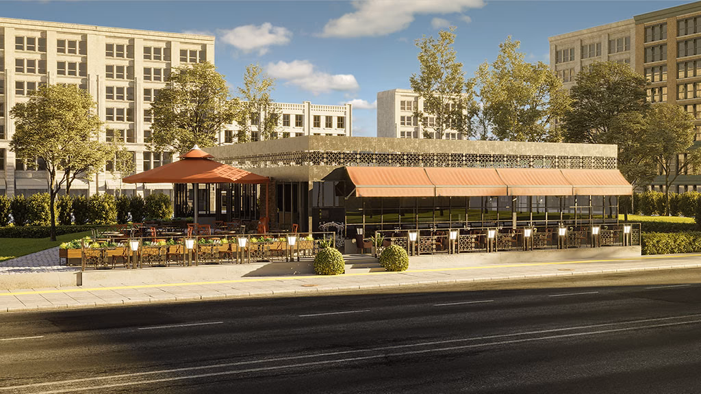 Ankara Batıkent cafe iç tasarım projesi