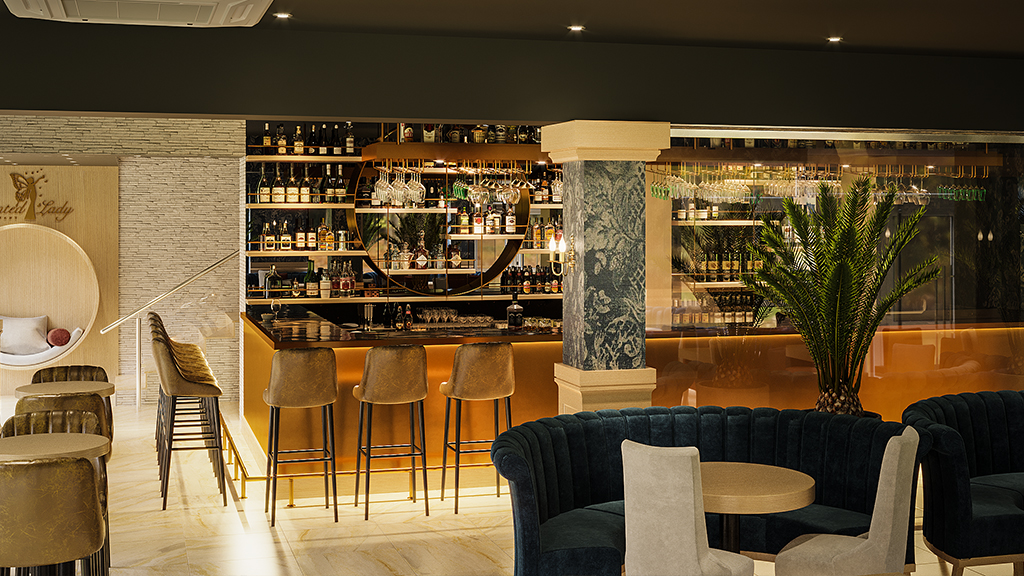 Cafe İngiltere iç mimarlık tasarımı ana görünüm