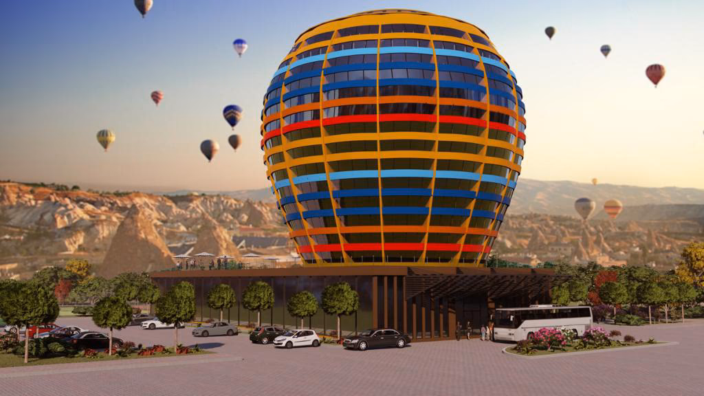 Kapadokya otel projesi mimarlık tasarımı