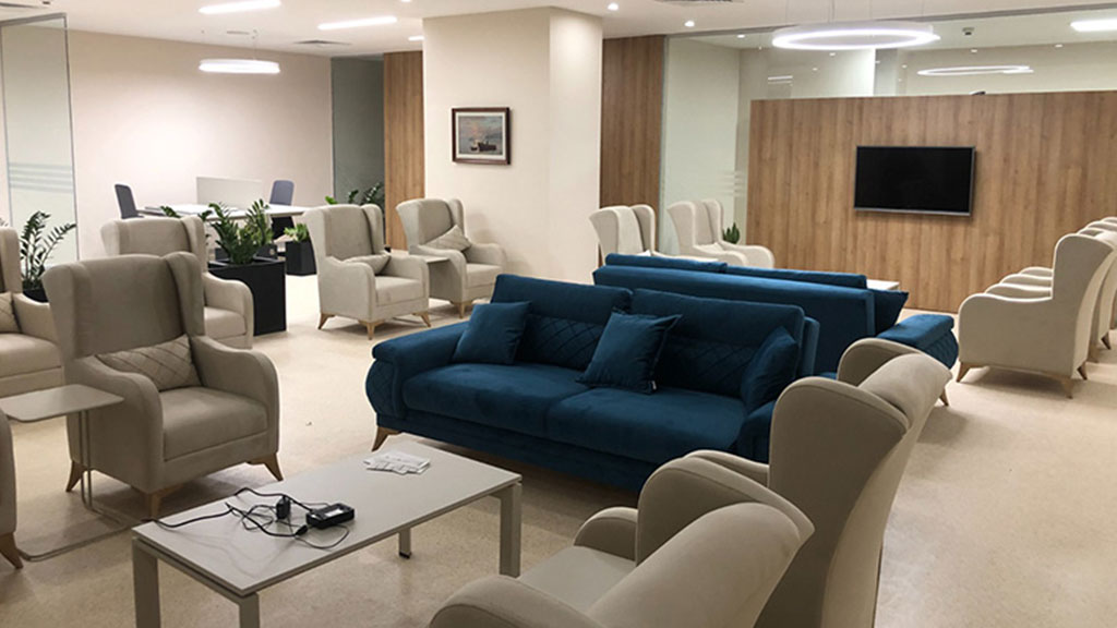 TCMB kurumsal iç mimarlık projesi tamamlanmış alan görünümü